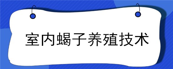 室內(nèi)蝎子養(yǎng)殖技術(shù)（室內(nèi)蝎子養(yǎng)殖技術(shù)視屏）