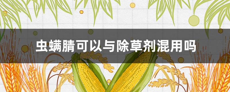 蟲螨腈可以與除草劑混用嗎 蟲螨腈不能與哪些除草劑混用