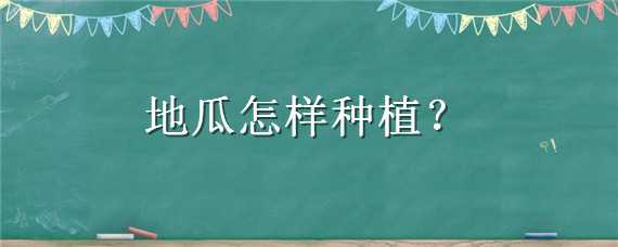 地瓜怎樣種植 地瓜怎樣種植高產(chǎn)