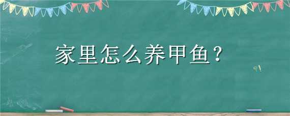 家里怎么養(yǎng)甲魚 家里怎么養(yǎng)甲魚最好