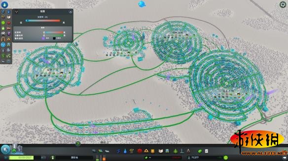 《城市：天际线》环形城市建造图及完美圆形道路画法攻略