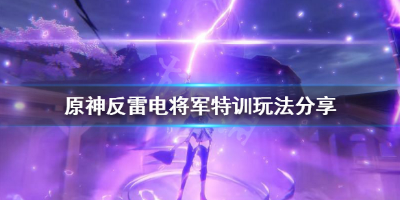 原神反雷电将军特训怎么过 原神反雷电将军特训怎么过去