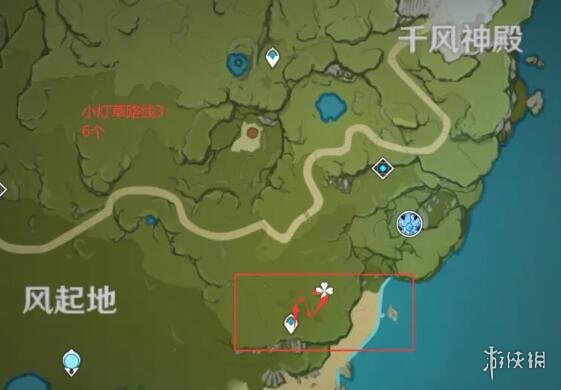 原神小灯草地图位置在哪 原神小灯草采集路线分享