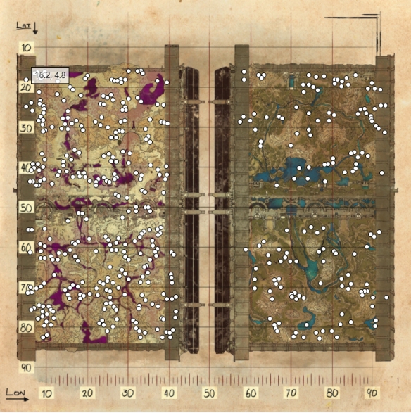 方舟生存進化創(chuàng)世紀2資源在哪 方舟生存進化資源分布圖一覽