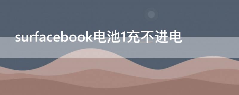 surfacebook电池1充不进电