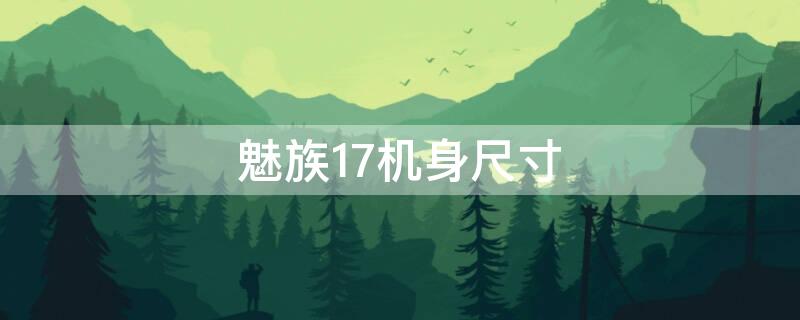 魅族17機(jī)身尺寸