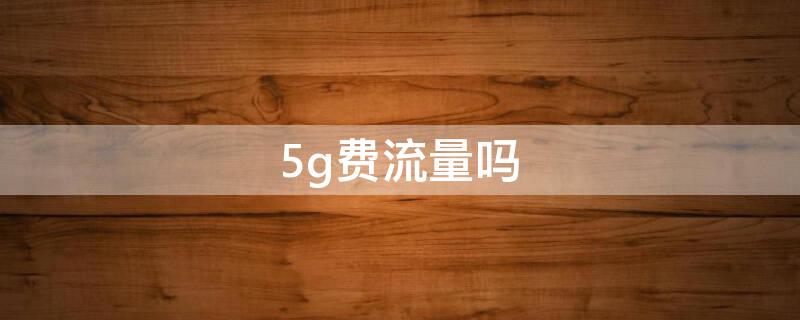 5g費(fèi)流量嗎