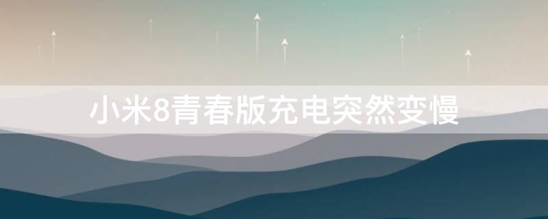 小米8青春版充電突然變慢