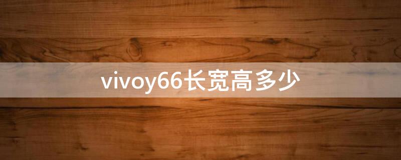 vivoy66長(zhǎng)寬高多少