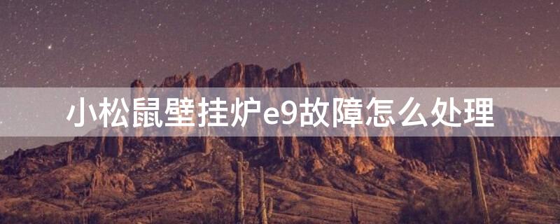 小松鼠壁挂炉e9故障怎么处理（小松鼠壁挂炉e9故障怎么处理视频）