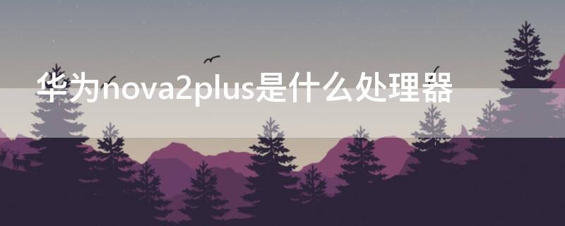 华为nova2plus是什么处理器（Nova2plus处理器）