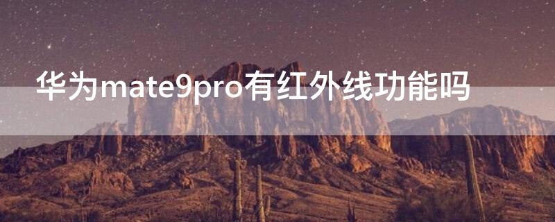 华为mate9pro有红外线功能吗（华为mate10pro有红外线功能吗）