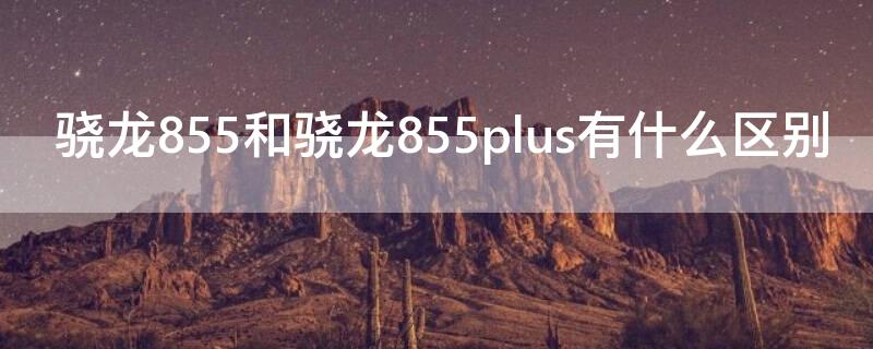 驍龍855和驍龍855plus有什么區(qū)別（驍龍845和855plus區(qū)別）