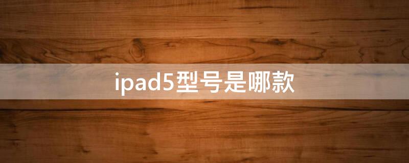 ipad5型號是哪款（ipad5代型號）