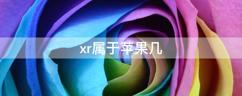 xr属于iPhone几 iPhone XR是iPhone几