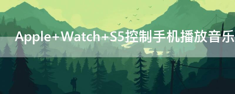 Apple Watch S5控制手机播放音乐