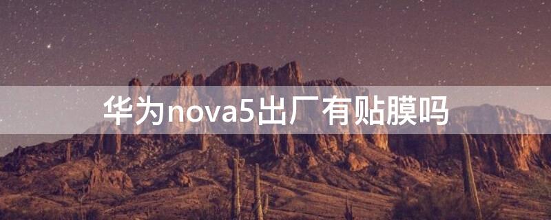 华为nova5出厂有贴膜吗 华为nova5出厂有贴膜吗