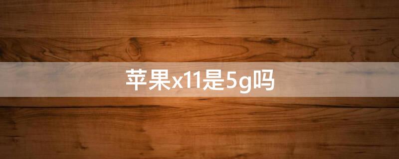 iPhonex11是5g吗（苹果11x是5g）