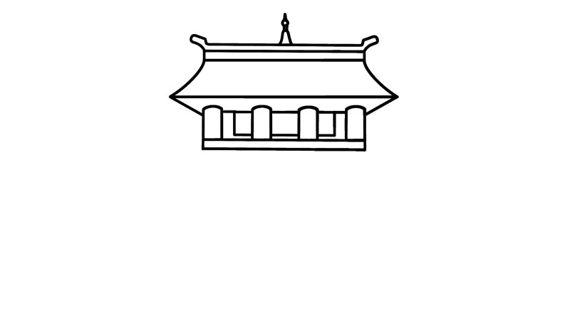 古代建筑簡(jiǎn)筆畫畫法