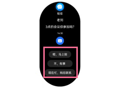 华为gt3pro怎么回复短信