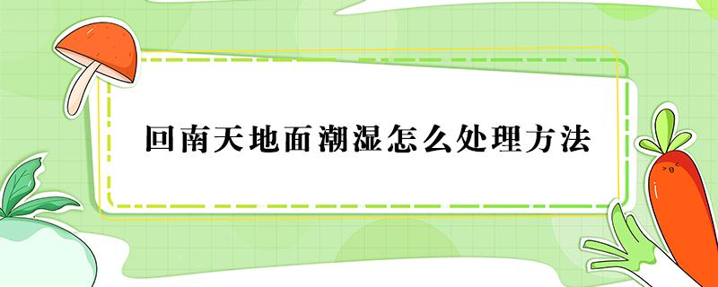 回南天地面潮湿怎么处理方法 回南天地面潮湿用什么拖地