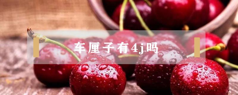 车厘子有4j吗（什么叫4j车厘子）