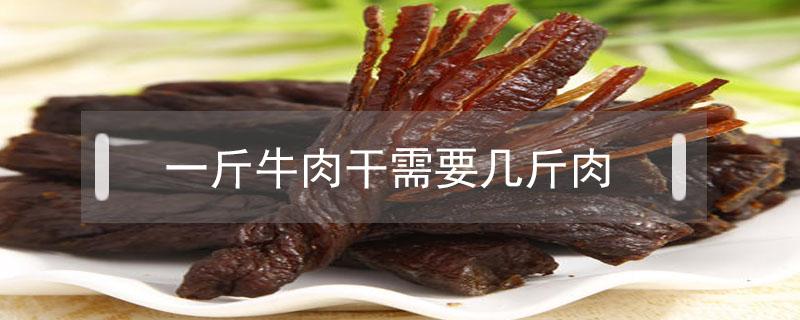 一斤牛肉干需要几斤肉（一斤牛肉干需要多少斤牛肉）