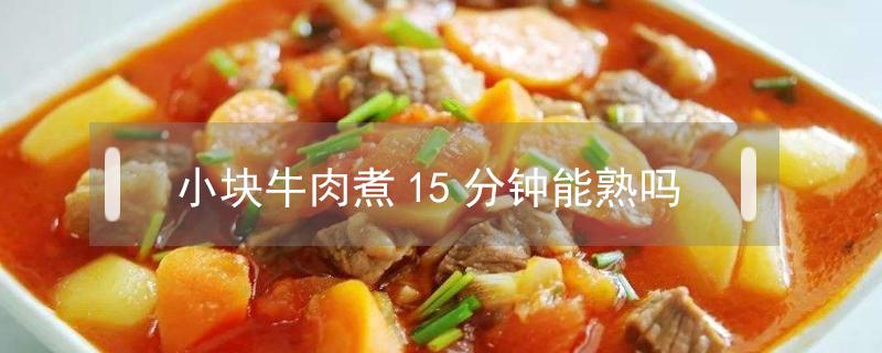 小塊牛肉煮15分鐘能熟嗎