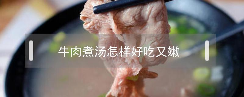 牛肉煮湯怎樣好吃又嫩（牛肉煮湯怎么做又嫩又好吃?）