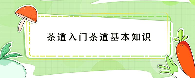 茶道入门茶道基本知识（茶道入门茶道基本知识视频）