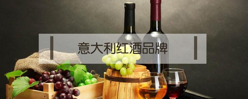 意大利红酒品牌（意大利红酒品牌图标）