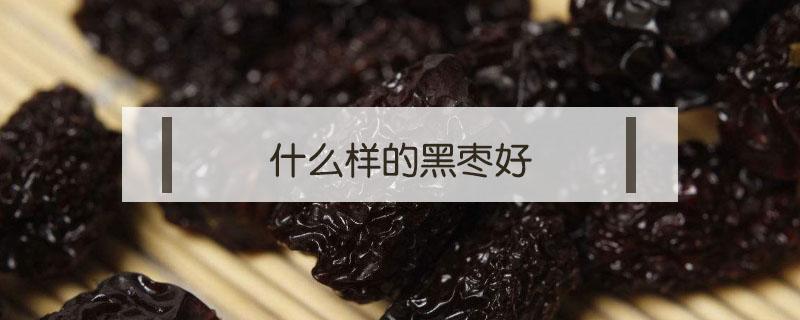 什么樣的黑棗好 紅棗黑棗哪個(gè)好