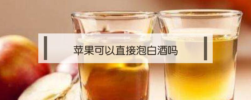 苹果可以直接泡白酒吗 苹果能泡酒喝吗泡白酒