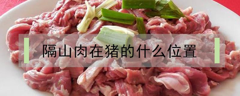 隔山肉在豬的什么位置 豬肉隔山肉是哪個部位