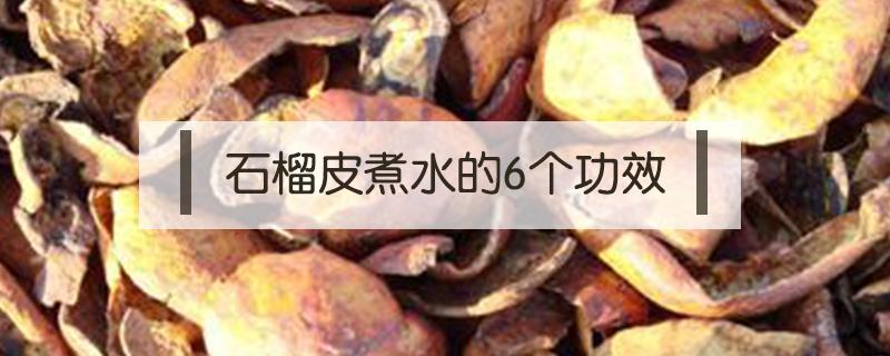 石榴皮煮水的6个功效 石榴皮煮水的6个功效皮