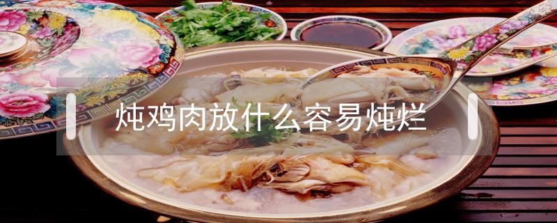 炖鸡肉放什么容易炖烂（鸡肉怎么炖更容易炖烂）