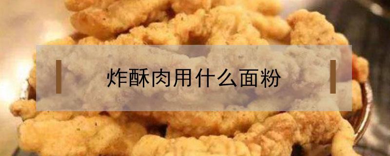 炸酥肉用什么面粉 炸酥肉用什么面粉好吃