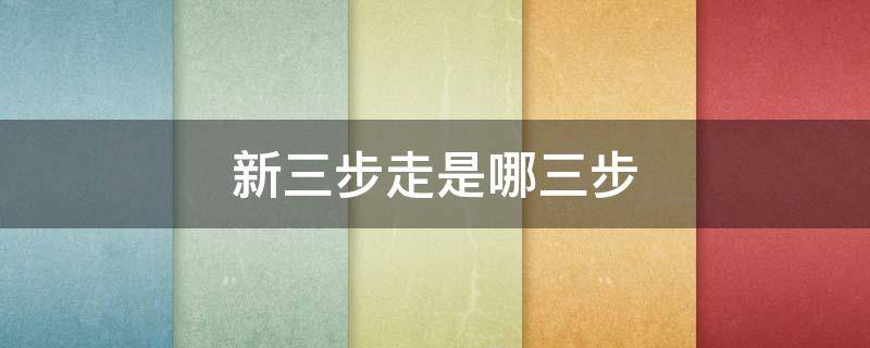 新三步走是哪三步 三步走和新三步走的内容