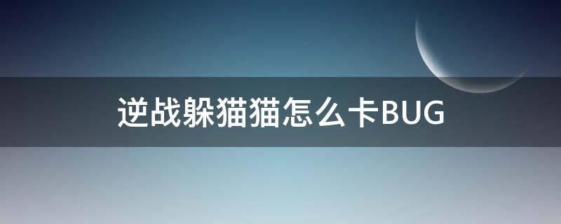 逆戰(zhàn)躲貓貓?jiān)趺纯˙UG 逆戰(zhàn)躲貓貓?jiān)趺纯w天