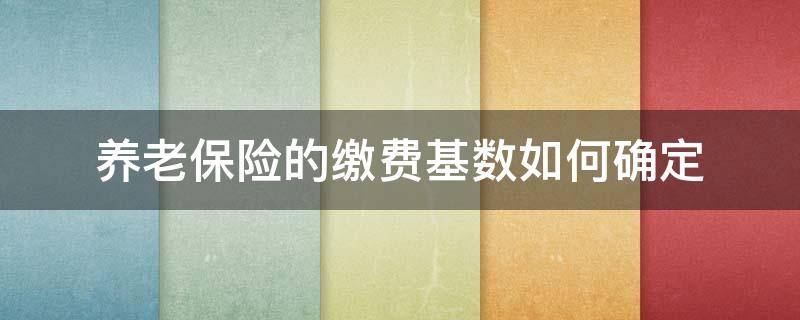 养老保险的缴费基数如何确定（养老保险缴费基数是如何确定的）