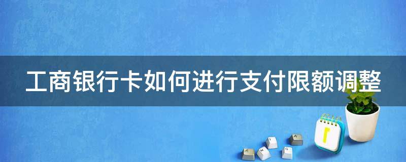 工商银行卡如何进行支付限额调整（工商银行卡的支付限额怎么调）