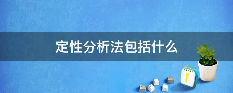 定性分析法包括什么（属于定性分析法的是什么）