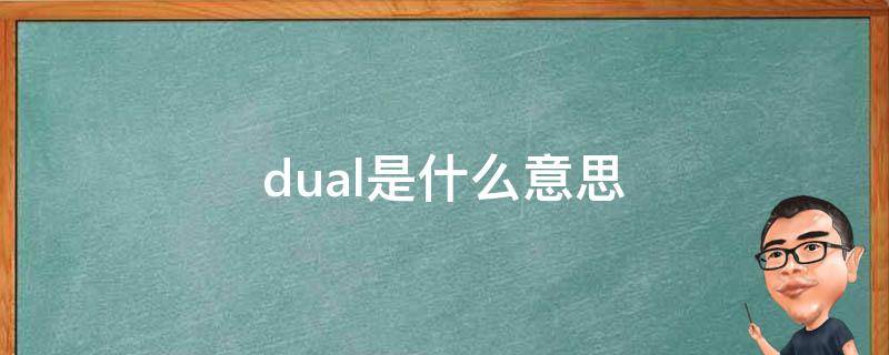 dual是什么意思 dual是什么意思车上的功能