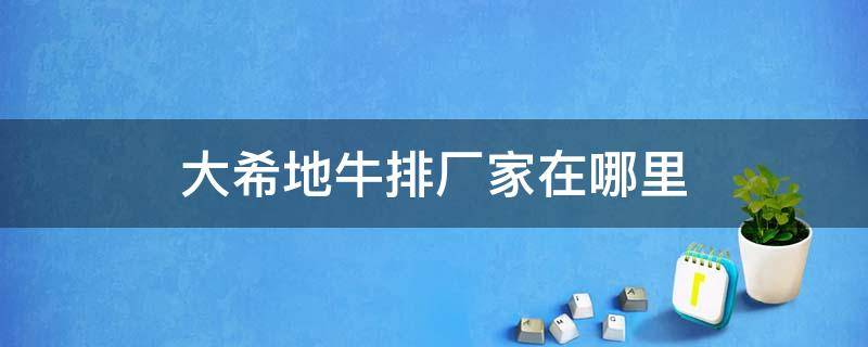 大希地牛排厂家在哪里 大希地牛排生产厂家