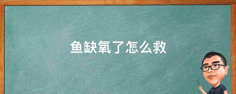 魚(yú)缺氧了怎么救 缺氧的魚(yú)怎么救