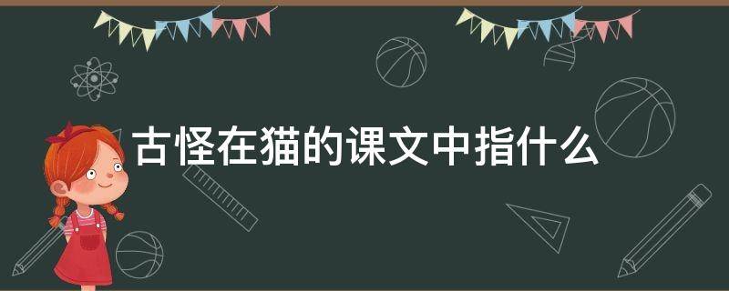 古怪在猫的课文中指什么（古怪在猫这篇课文中指什么）