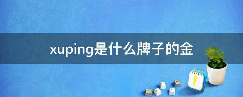 xuping是什么牌子的金 xuping是什么牌子的金60