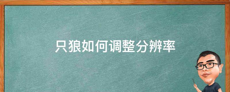 只狼如何调整分辨率 只狼屏幕分辨率设置成多少