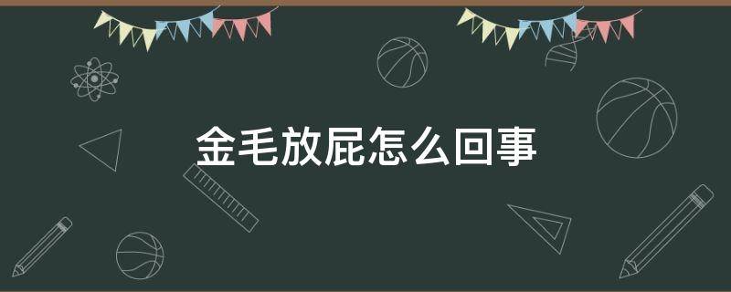 金毛放屁怎么回事（金毛放屁有聲音嗎）