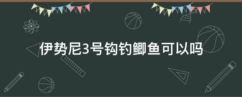 伊势尼3号钩钓鲫鱼可以吗（2号伊势尼和3号袖钩钓鲫鱼哪个更好）